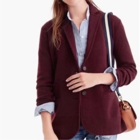 J. Crew Sweaters - J Crew Wool Two Button Sweater Blazer